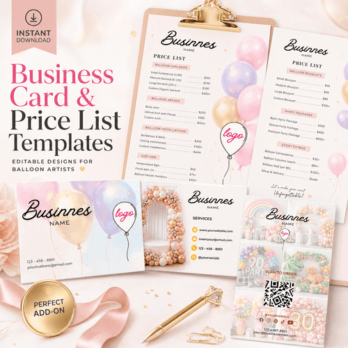 Business Card & Price List Templates